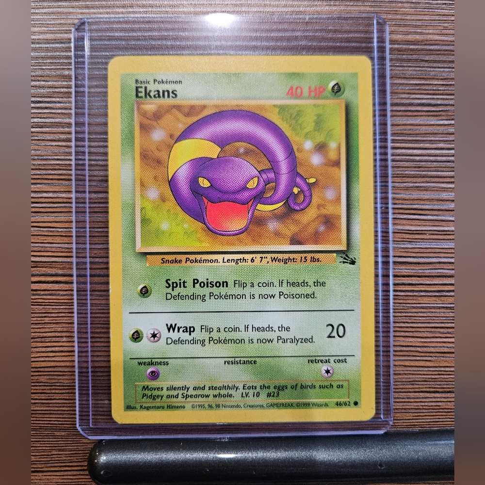 Pokemon Fossil Ekans 46/62 Trading Card
